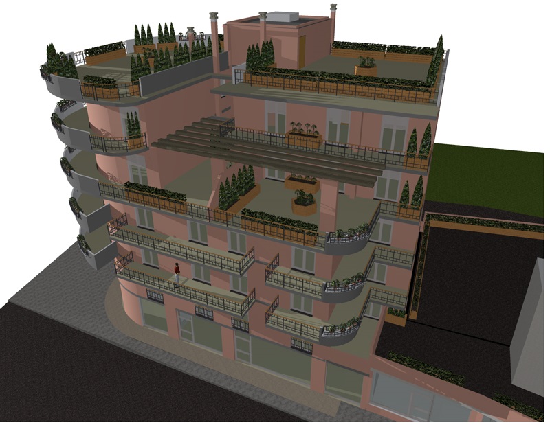 Progetto per la costruzione di un fabbricato di civili abitazioni e unità commerciali in località Annunziata (Me). Committente : Dimmi s.r.l. di Messina.